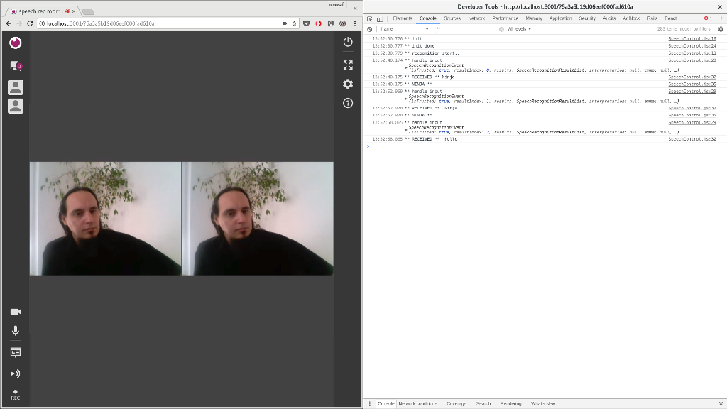 preview of speech recognition with Eyeson